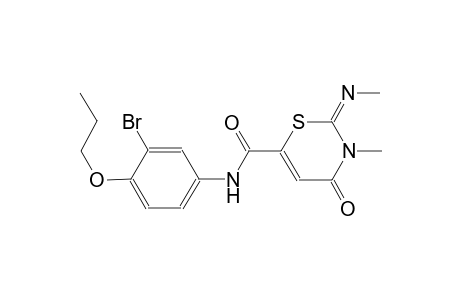2H-1,3-thiazine-6-carboxamide, N-(3-bromo-4-propoxyphenyl)-3,4-dihydro-3-methyl-2-[(E)-methylimino]-4-oxo-, (2E)-