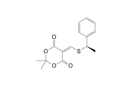 5-[R-1-Phenethylsulfanylmethylene]-2,2-dimethyl-1,3-dioxane-4,6-dione