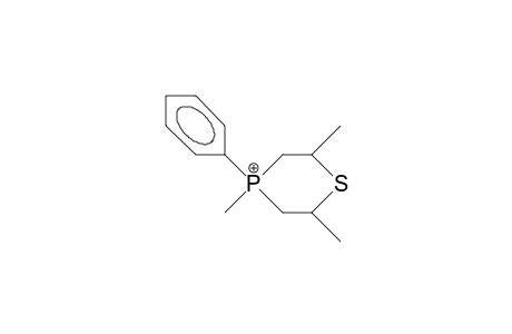 2,4,6-Trimethyl-4-phenyl-1,4-thiaphosphorinanium cation(ph ax)