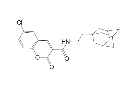 N-[2-(1-adamantyl)ethyl]-6-chloro-2-oxo-2H-chromene-3-carboxamide