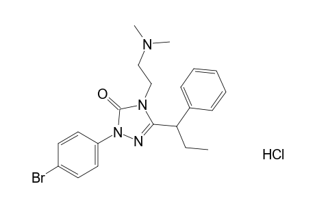 1-(p-bromophenyl)-4-[2-(dimethylamino)ethyl]-3-(alpha-ethylbenzyl)-delta^2-1,2,4-triazolin-5-one, hydrochloride