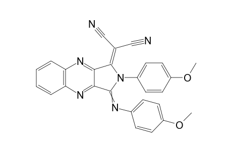 [2-(4-Methoxyphenyl)-3-(4-methoxyphenylimino)-2,3-dihydro-1H-pyrrolo[3,4-b]quinoxalin-1-ylidene]propanedinitrile