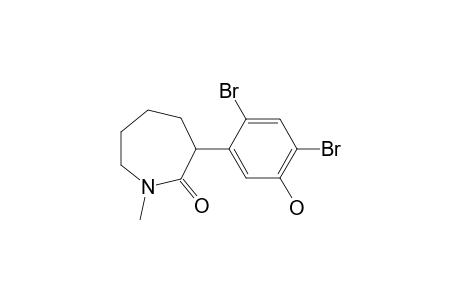 3-(2,4-dibromo-5-hydroxyphenyl)hexahydro-1-methyl-2H-azepin-2-one