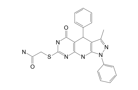 2-(3-METHYL-5-OXO-1,4-DIPHENYL-4,6,9-TRIHYDRO-PYRAZOLO-[5,4-B]-PYRIMIDINO-[5,4-E]-PYRIDIN-7-YLTHIO)-ACETAMIDE