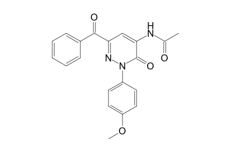 Pyridazine-3(2H)-one, 4-acetylamino-6-benzoyl-2-(4-methoxyphenyl)-