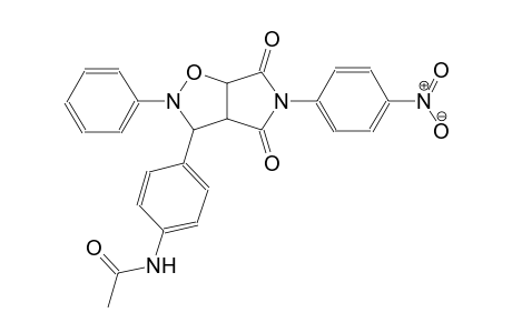 N-{4-[5-(4-nitrophenyl)-4,6-dioxo-2-phenylhexahydro-2H-pyrrolo[3,4-d]isoxazol-3-yl]phenyl}acetamide