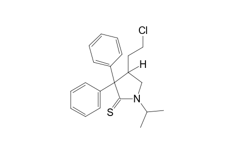 4-(2-chloroethyl)-3,3-diphenyl-1-isopropyl-2-pyrrolidinethione