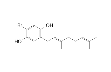 1,4-Benzenediol, 2-bromo-5-(3,7-dimethyl-2,6-octadienyl)-, (E)-