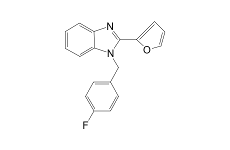 1H-benzimidazole, 1-[(4-fluorophenyl)methyl]-2-(2-furanyl)-