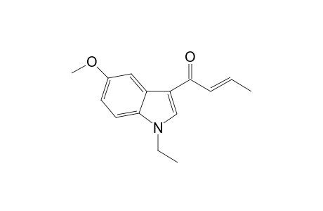 1-(5-Methoxy-N-ethyl-indol-3-yl)but-2-en-1-one