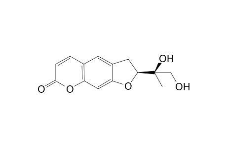 (2S)-2-[(1R)-1,2-dihydroxy-1-methyl-ethyl]-2,3-dihydrofuro[3,2-g]chromen-7-one