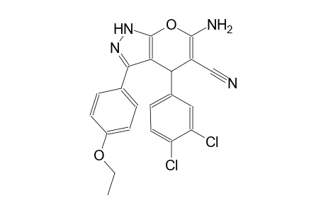 6-amino-4-(3,4-dichlorophenyl)-3-(4-ethoxyphenyl)-1,4-dihydropyrano[2,3-c]pyrazole-5-carbonitrile