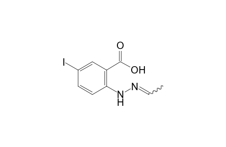 2-[2-ethylidenehydrazino]-5-iodo-benzoic acid