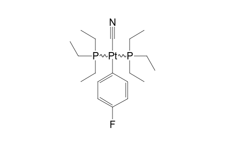 TRANS-CYANO-4-FLUOROPHENYL-BIS-(TRIETHYLPHOSPHINE)-PLATINUM-(II)