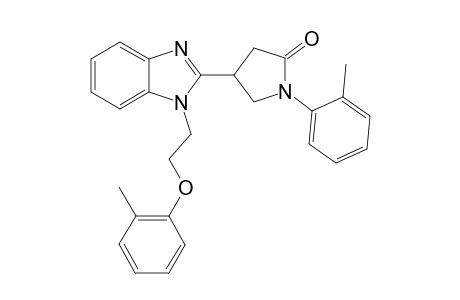 2-Pyrrolidinone, 4-[1-[2-(2-methylphenoxy)ethyl]-1H-1,3-benzimidazol-2-yl]-1-(2-methylphenyl)-