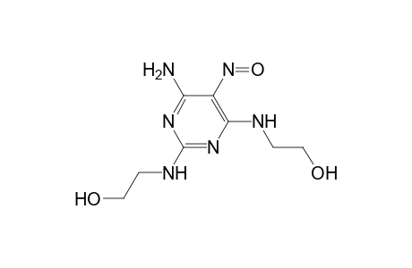 4-Amino-2,6-bis(2-hydroxyethylamino)-5-nitrosopyrimidine