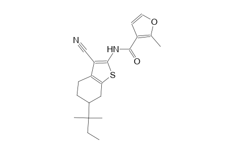 N-(3-cyano-6-tert-pentyl-4,5,6,7-tetrahydro-1-benzothien-2-yl)-2-methyl-3-furamide