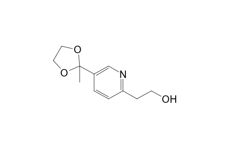 2-[5-(2-methyl-1,3-dioxolan-2-yl)-2-pyridinyl]ethanol