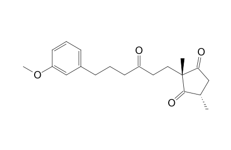 (2R,4S)-2-[6-(3-Methoxy-phenyl)-3-oxo-hexyl]-2,4-dimethyl-cyclopentane-1,3-dione