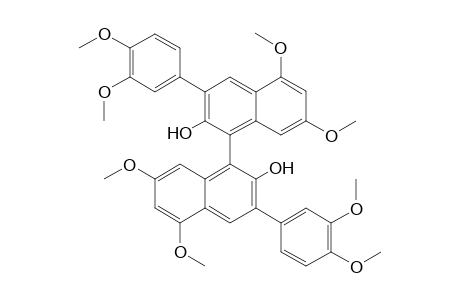 3,3'-bis(3,4-dimethoxyphenyl)-5,5',7,7'-tetramethoxy-1,1'-binaphthyl-2,2'-diol