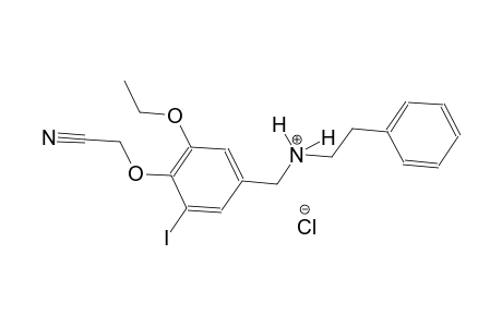 N-[4-(cyanomethoxy)-3-ethoxy-5-iodobenzyl]-2-phenylethanaminium chloride