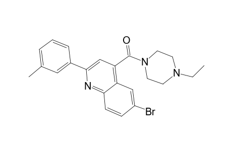 6-Bromo-4-[(4-ethyl-1-piperazinyl)carbonyl]-2-(3-methylphenyl)quinoline