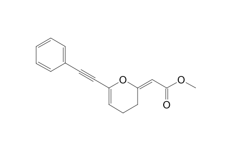 methyl (2E)-2-[6-(2-phenylethynyl)-3,4-dihydropyran-2-ylidene]acetate