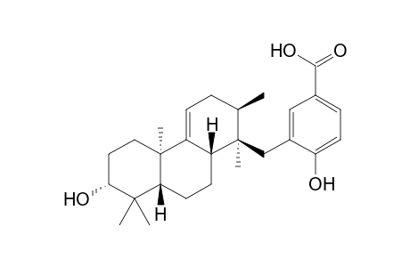 NOSCOMIN;8-[(5-CARBOXY-2-HYDROXY)-BENZYL]-2-HYDROXY-1,1,4A,7,8-PENTAMETHYL-1,2,3,4,4A,6,7,8,8A,9,10,10A-DODECAHYDROPHENANTHRENE