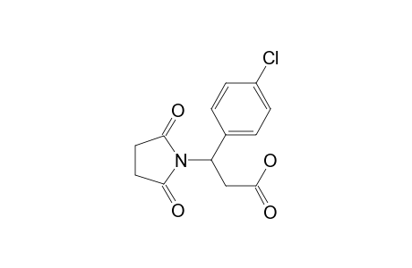 3-(4-Chlorophenyl)-3-(2,5-dioxopyrrolidin-1-yl)propanoic acid