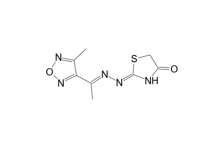 (2Z)-1,3-Thiazolidine-2,4-dione 2-([(E)-1-(4-methyl-1,2,5-oxadiazol-3-yl)ethylidene]hydrazone)