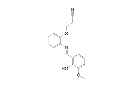 3-{{o-[(3-methoxysalicylidene)amino]phenyl}thio}propionitrile