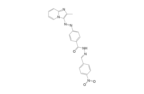 4-[(2"-Methylimidazo[1,2-a]pyridine-3"-yl)azo]benzoic acid-(4'-nitrophenyl)-meth-(E)-ylidene-hydrazide