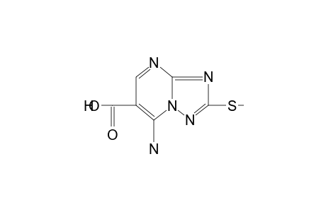 7-amino-2-(methylthio)-s-triazolo[1,5-a]pyrimidine-6-carboxylic acid