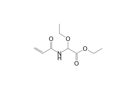 Acetic acid, ethoxy[(1-oxo-2-propenyl)amino]-, ethyl ester