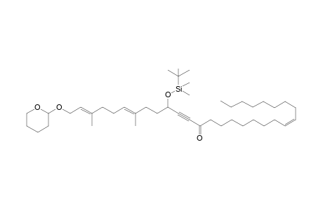 (rs,2E,6E,21Z)-10-{[(tert-butyl)dimethylsilyl]oxy} 3,7-dimethyl-1-{[(rs)-tetrahdydro-2H-pyran-2-yl]oxy}triaconta-2,6,21-trien-11-yn-13-one