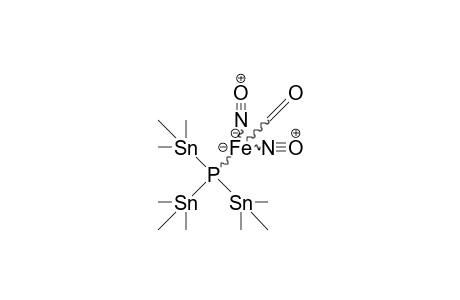 Carbonyl-dinitrosyl-tris(trimethylstannyl)-phosphine iron