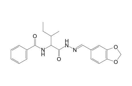 N-(1-([(2Z)-2-(1,3-Benzodioxol-5-ylmethylene)hydrazino]carbonyl)-2-methylbutyl)benzamide
