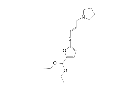 5-[DIMETHYL-(3-PYRROLIDYLPROPENYL)-SILYL]-FURFURAL_DIACETAL