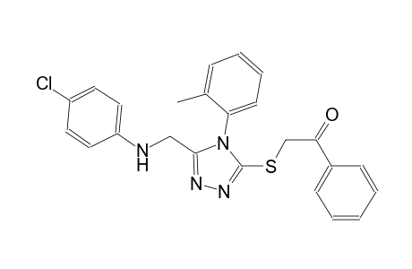 ethanone, 2-[[5-[[(4-chlorophenyl)amino]methyl]-4-(2-methylphenyl)-4H-1,2,4-triazol-3-yl]thio]-1-phenyl-