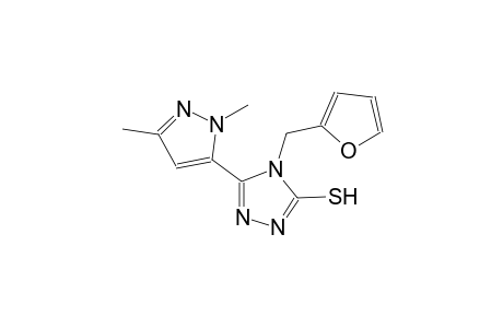 5-(1,3-dimethyl-1H-pyrazol-5-yl)-4-(2-furylmethyl)-4H-1,2,4-triazole-3-thiol