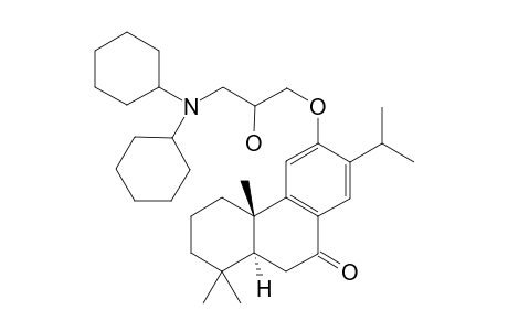 12-[3-(Dicyclohexylamino)-2-hydroxypropoxy] abieta-8,11,13-trien-7-one