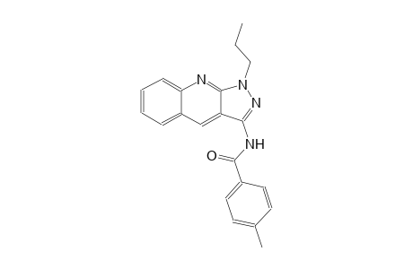 4-methyl-N-(1-propyl-1H-pyrazolo[3,4-b]quinolin-3-yl)benzamide