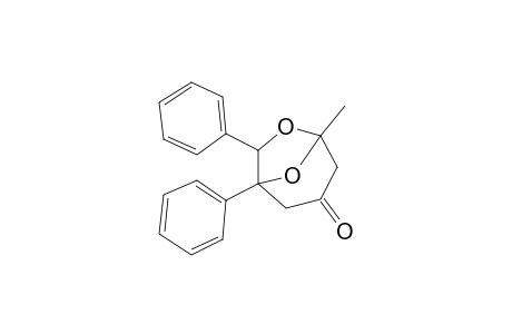 1,7-Diphenyl-5-methyl-6,8-dioxabicyclo(3.2.1)octan-3-one