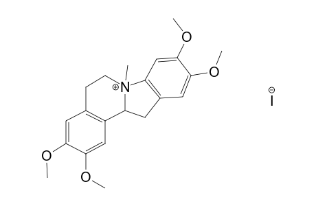 N-Methyl-2,3,9,10-tetramethoxy-5,6,12,12a-tetrahydroindolo[2,1-a]isoquinolinium iodide