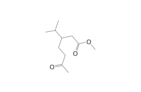 Methyl 3-isopropyl-6-oxoheptanoate