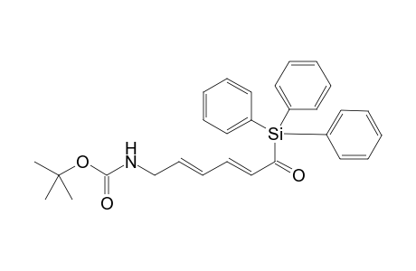 6-(N-t-(Butoxycarbonyl)amino)-2(E),4(E)-esadienoyltriphenylsilane