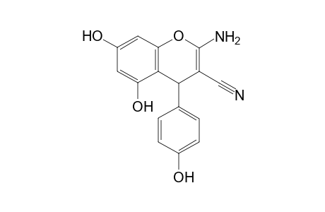 2-Amino-5,7-dihydroxy-4-(4-hydroxyphenyl)-4H-chromene-3-carbonitrile