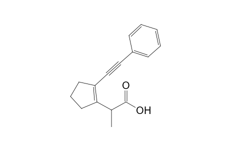 2-(2-Phenylethynyl-cyclopent-1-enyl)-propionic acid