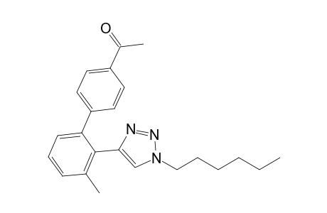 1-{2-(1-n-Hexyl-1H-1,2,3-triazol-4-yl)-3-methylbiphenyl-4-yl}ethanone