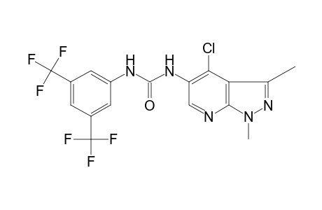 1-(4-chloro-1,3-dimethyl-1H-pyrazolo[3,4-b]pyridin-5-yl)-3-(alpha,alpha,alpha,alpha',alpha',alpha'-hexafluoro-3,5-xylyl)urea